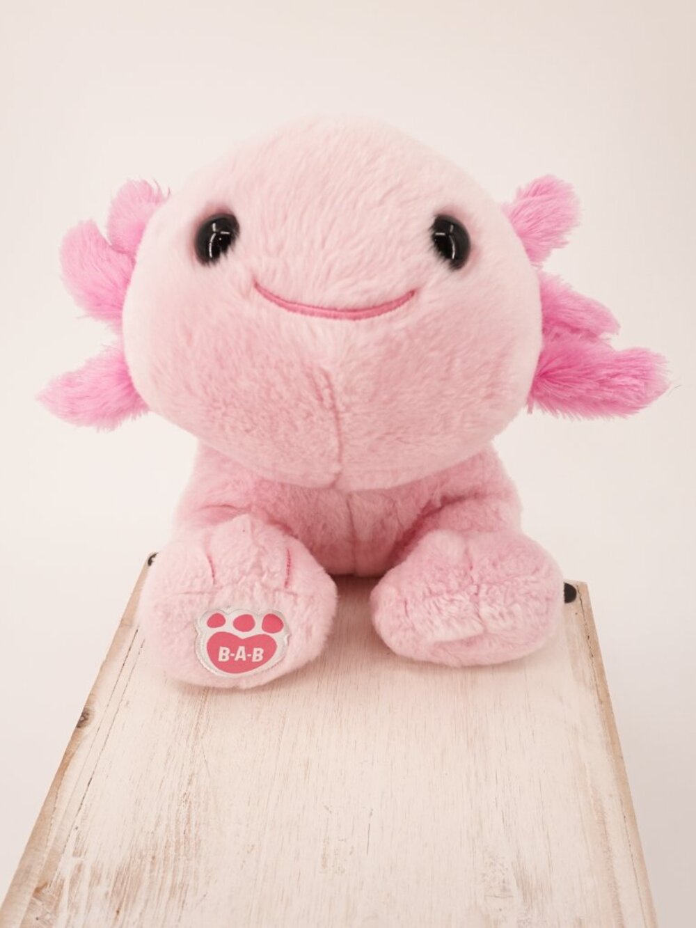 Build A Bear Pink Axolotl Plush 16” Stuffed Animal Salamander BAB Soft Toy
